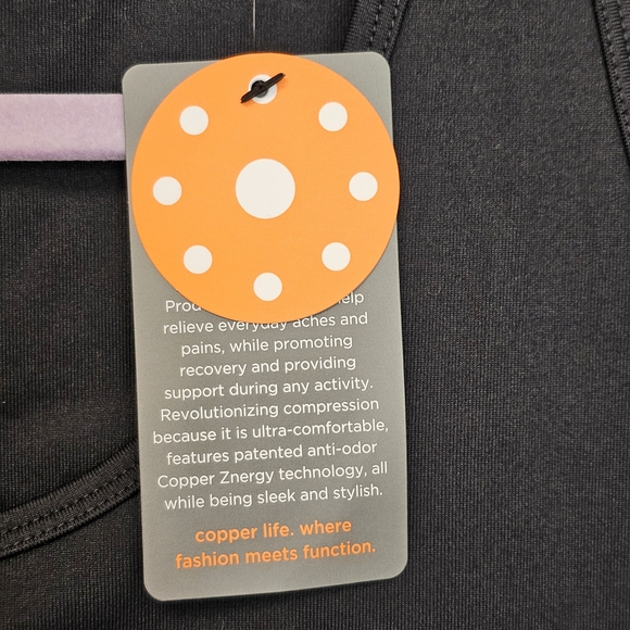 Tommie Copper Shirt Womens 2XL Lower Back Support Black - Picture 4 of 13